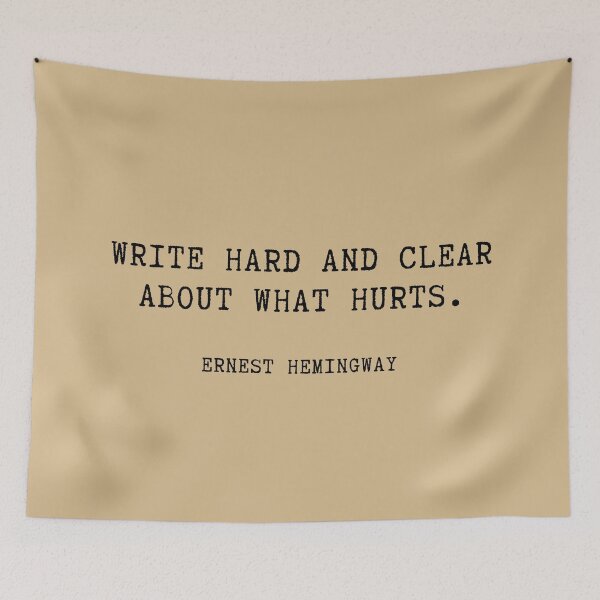 Item preview, Write hard and clear about what hurts designed and sold by corbrand.