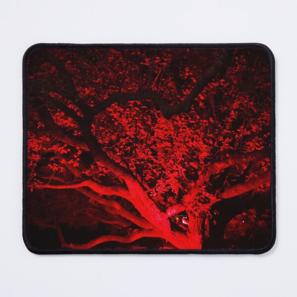 Item preview, The Red Tree at Night Blooms in Huntsville Botanical Gardens designed and sold by Silver Sky by Janet.