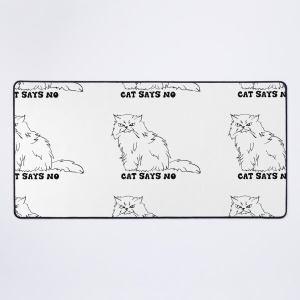 Item preview, CAT SAYS NO  designed and sold by RetroPlaceee.