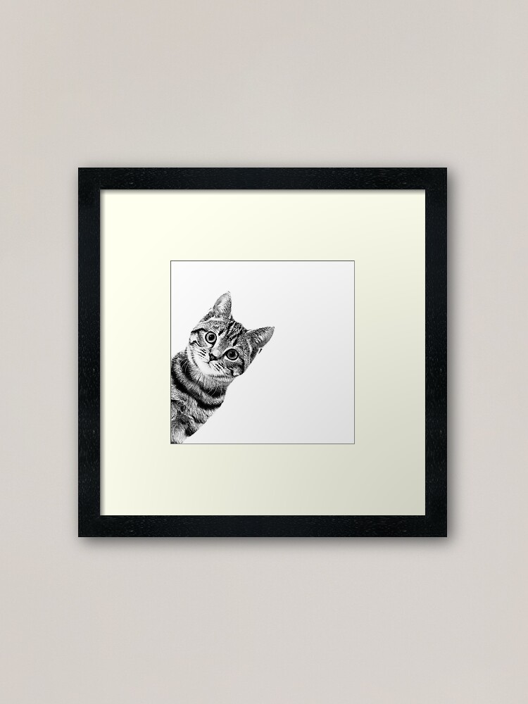 Funny Sneaky Cat | Art Board Print
