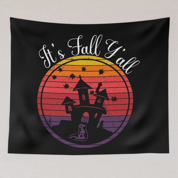 Item preview, It’s fall y’all vintage Halloween scene- Fall  designed and sold by Designs Of all kinds.