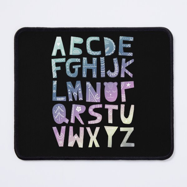 Item preview, Decorated Alphabet (gradient colors) designed and sold by Ofeefee.