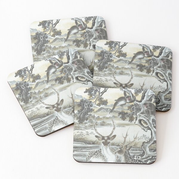 Item preview, Deer and Monkeys - Japanese Painting designed and sold by xm-h.