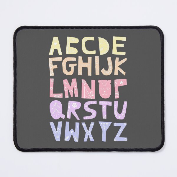 Item preview, Decorated Alphabet (pastel colors) designed and sold by Ofeefee.