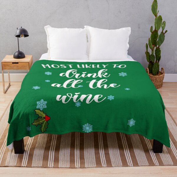 Item preview, Most Likely to DRINK ALL THE WINE Funny Family Matching Xmas designed and sold by Greenbaby.