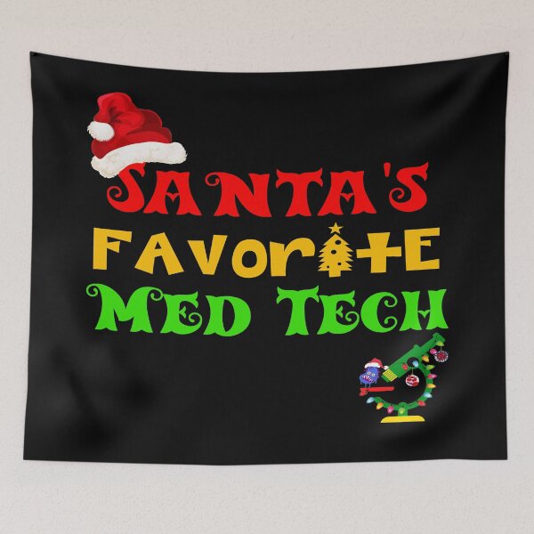 Item preview, SANTA'S FAVORITE MED TECH FUNNY MEDICAL LABORATORY SCIENTIST SCIENTIST MICROBIOLOGY designed and sold by Hippiesole.
