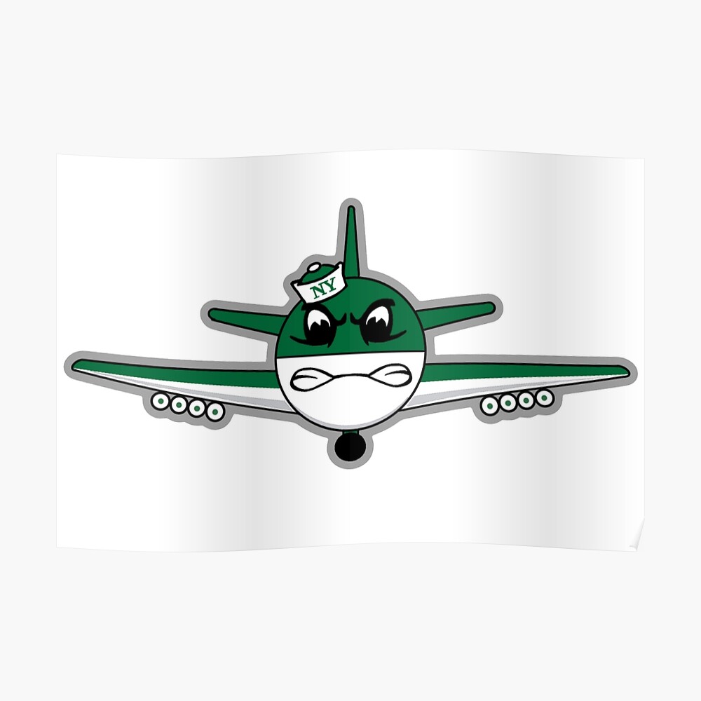 New York Jets Retro Mascot Sticker for Sale by GangGreenGear