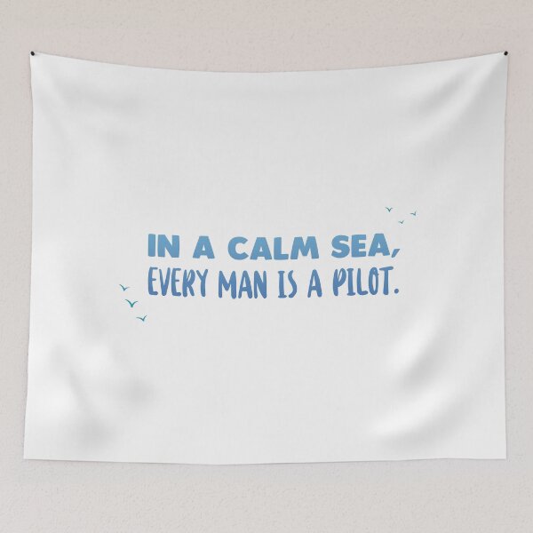 Item preview, In a calm sea - Ocean Quotes designed and sold by swimarts.