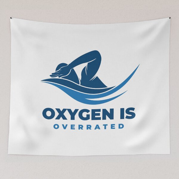 Item preview, Oxygen is Overrated - Swimming Quotes designed and sold by swimarts.