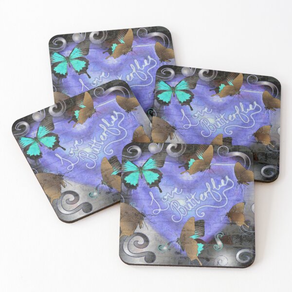 Item preview, Butterflies Attracted to Purple Glow designed and sold by joanstratton.