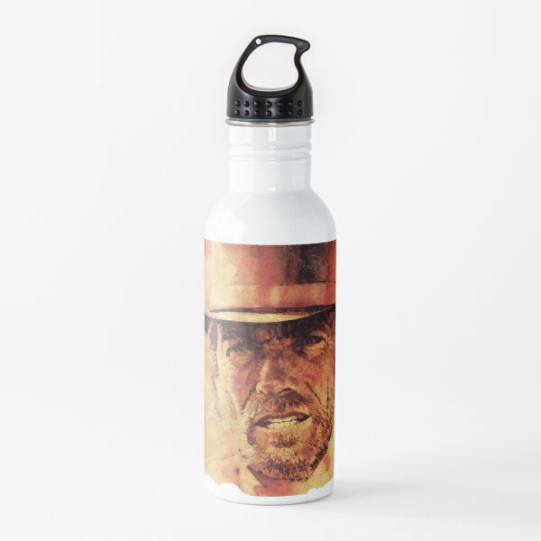 The Good, The Bad and The Ugly - Clint Eastwood with hat Water Bottle