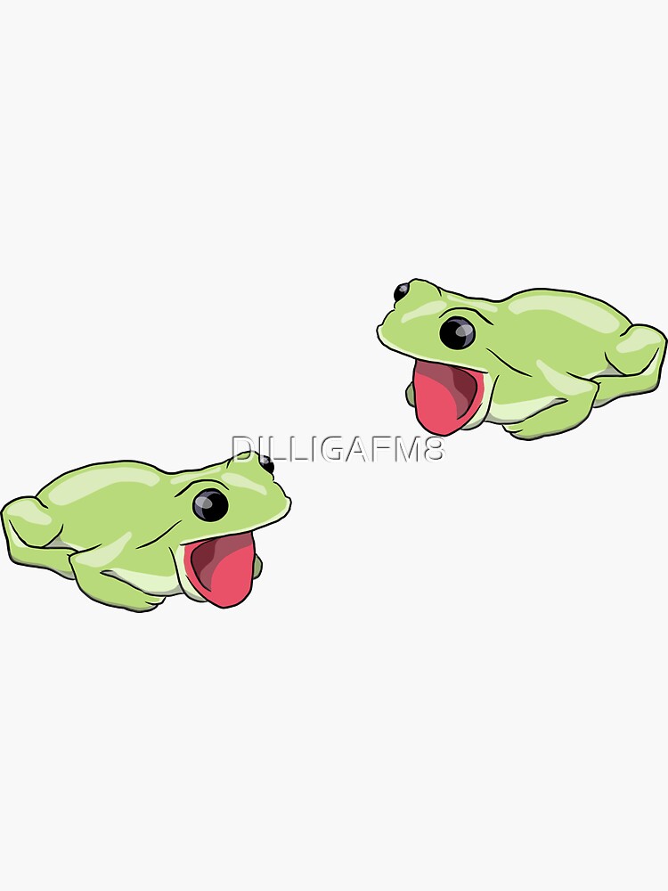 Screaming Frog Sticker for Sale by DILLIGAFM8
