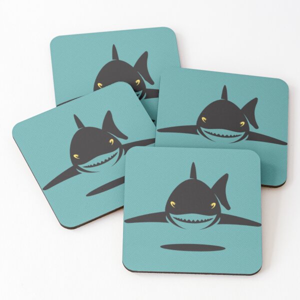 Item preview, PREDATOR SHARK WITH YELLOW EYES SWIMMING THE OCEAN  designed and sold by MrCreativeArts.