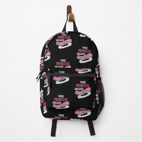 Item preview, 'This Princess Wears Hockey Skates' (Black) designed and sold by The Button Gal.