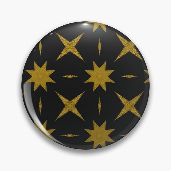 Aperçu de l'œuvre Motif étoiles mystiques noir et or créée et vendue par Versatill.