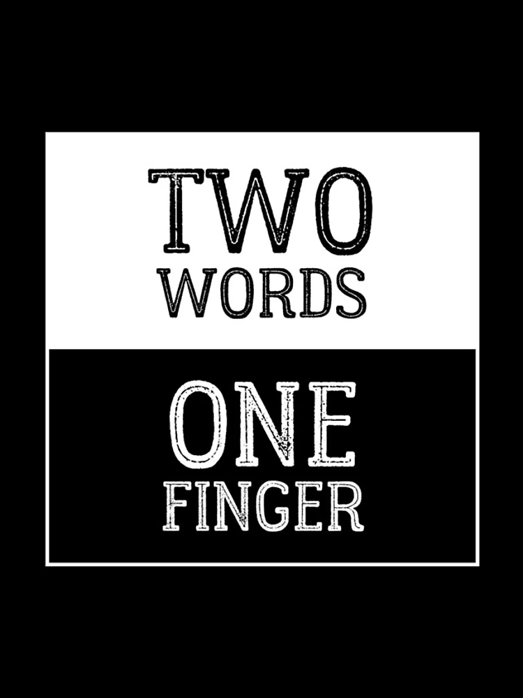 Thumbnail 4 of 4, iPhone Case, Two Words One Finger designed and sold by RudeThings.