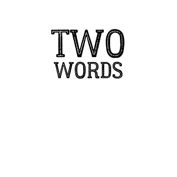 Artwork thumbnail, Two Words One Finger by RudeThings