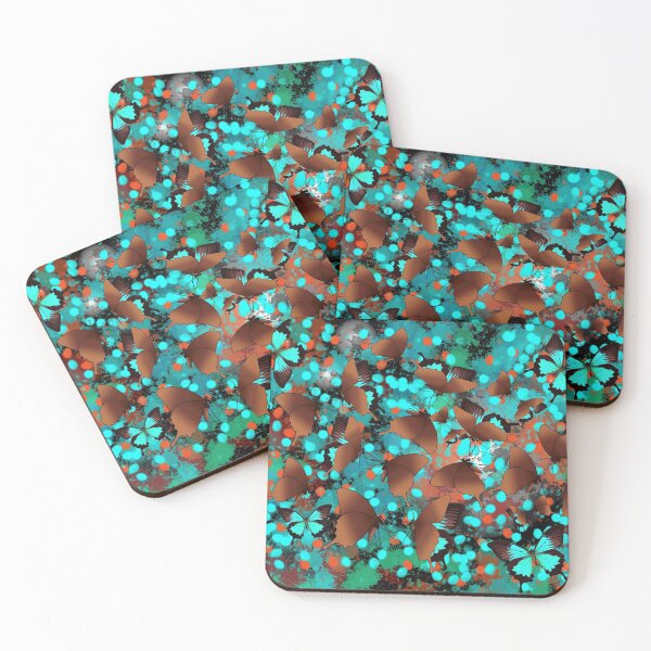 Item preview, Butterflies In Turquoise designed and sold by joanstratton.