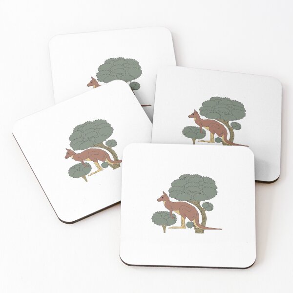 Item preview, Kangoroo and some trees designed and sold by DesignbyTuana.