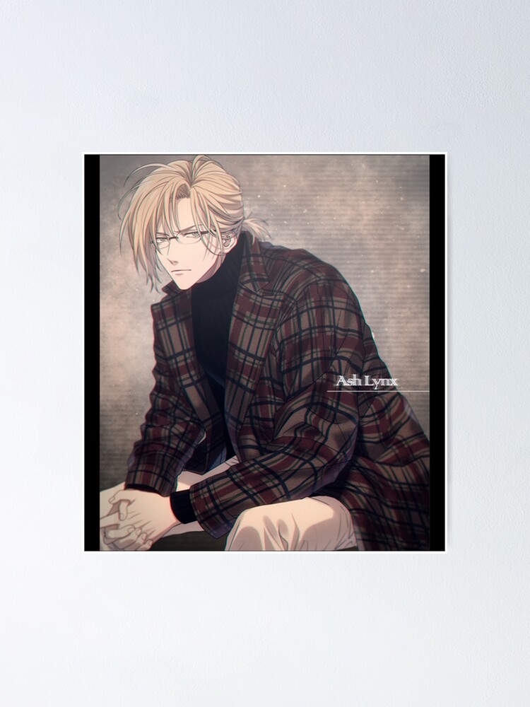 Poster Ash Lynx Garcon Triste Manga Garcon Amour Japonais Par Courtystaton45 Redbubble