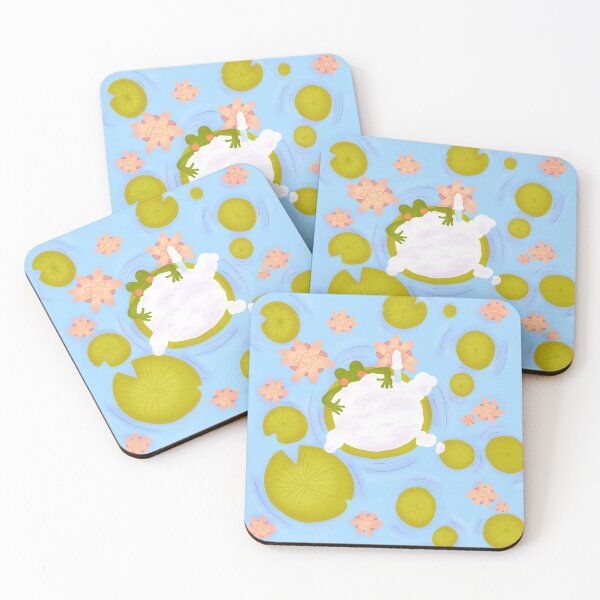 Item preview, Frog taking a bath in a lilly pad bathtub designed and sold by jadefujiwara.