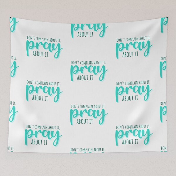 Item preview, Pray about it - spearmint designed and sold by Cane & Abel Creations ..