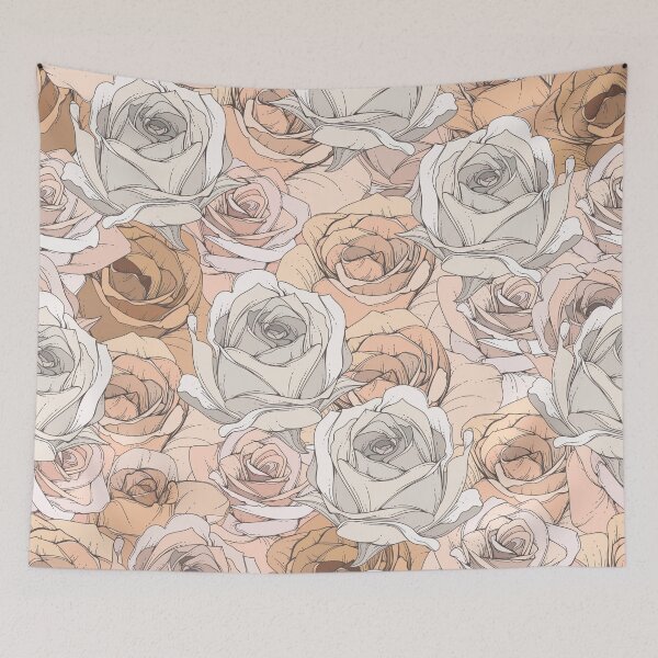 Item preview, Large Rose Print Pretty Pattern  designed and sold by Pinkmagenta.