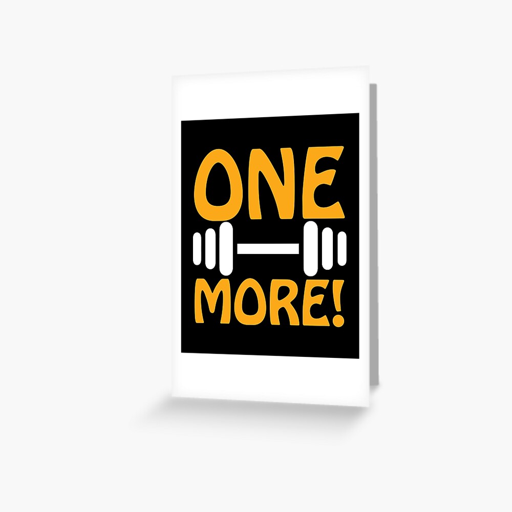  Personal Trainer Design One More Greeting Card For Sale By 