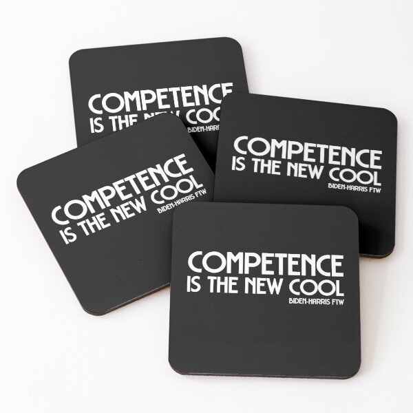 Item preview, Biden-Harris: Competence is the new cool (white text) designed and sold by Ofeefee.