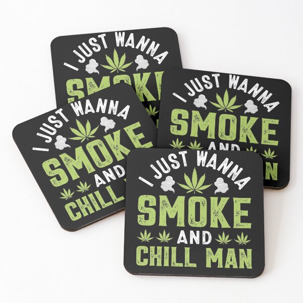 Item preview, I just wanna smoke and chill man designed and sold by angelusdark.