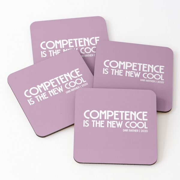Item preview, 2020 election quote: Competence is the new cool (white text) designed and sold by Ofeefee.