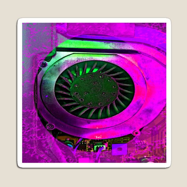 Item preview, Neon Pink Motherboard Fan by Iriof designed and sold by iritof.