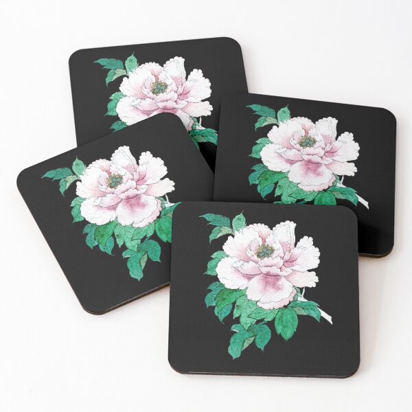 Item preview, Pink Chinese Peony Stamp designed and sold by mooonhannah.