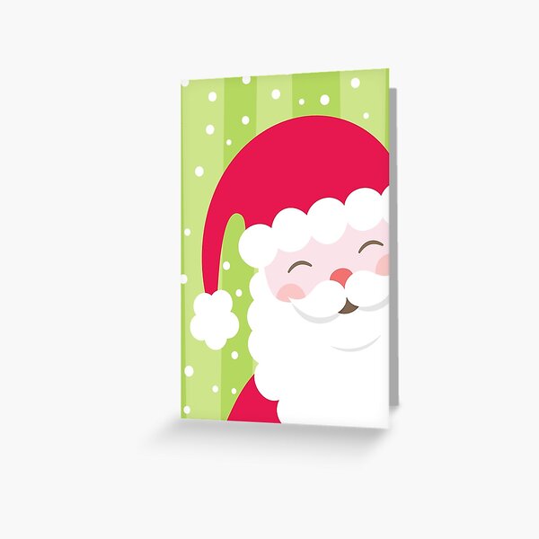 Cheerful Santa Card Greeting Card