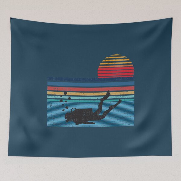Item preview, Vintage Retro Scuba Diving Gifts For Scuba Diver designed and sold by PartySparkles.