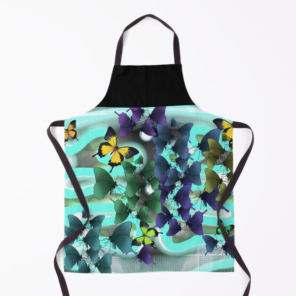 Item preview, Butterfly Patterns Fluoro Blue designed and sold by joanstratton.