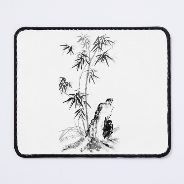 Item preview, Bamboo with Stone (black and white) designed and sold by Birgit Moldenhauer.