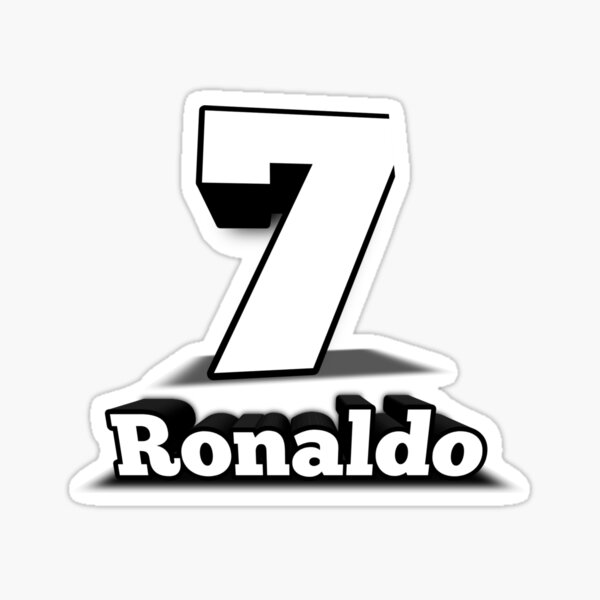 Ronaldo #7 POR Red Green 22 Football Jersey Sticker for Sale by