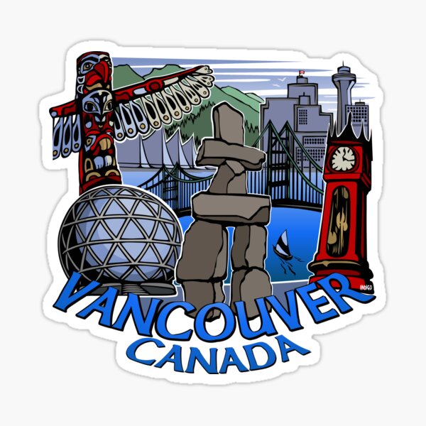 Tribal Vancouver Souvenir Sticker