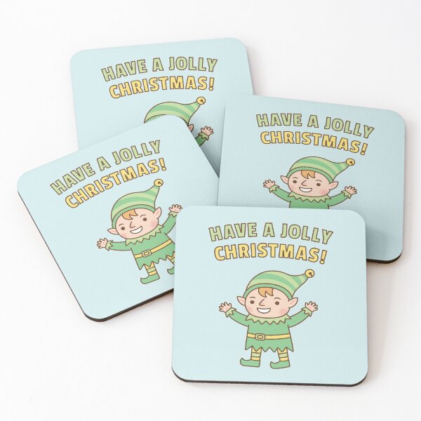 Item preview, Cute Have A Jolly Christmas Elf Doodle designed and sold by rustydoodle.