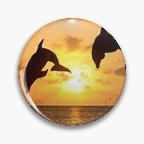 Item preview, Dolphin Sunset on stickers, apparel, accessories, shirts, home decor. https://lduke47.redbubble.com designed and sold by lduke47.