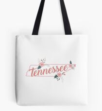 Tennessee Floral State Tote Bag