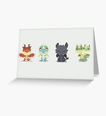 Tiny Dragons "How To Train Your Dragon" Greeting Card