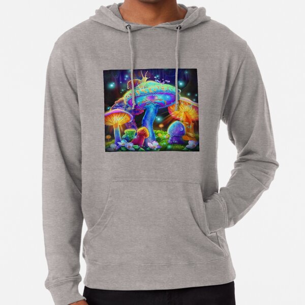 Animated Mushrooms Lightweight Hoodie