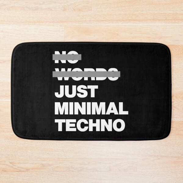 Item preview, No Words Just Minimal Techno Music Bring Me to Rave party designed and sold by elhefe.