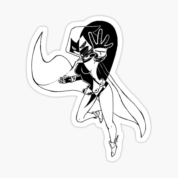 Raven (Black Ink) Sticker