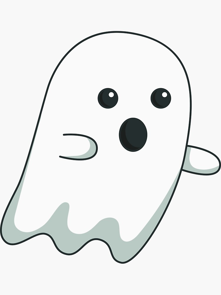 Cute Little Ghost - Ghost - Sticker