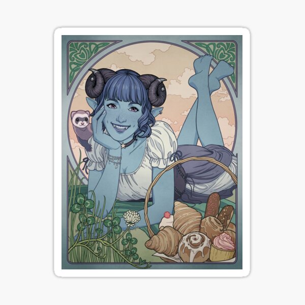 Item preview, Jester Art Nouveau designed and sold by Tami Wicinas.