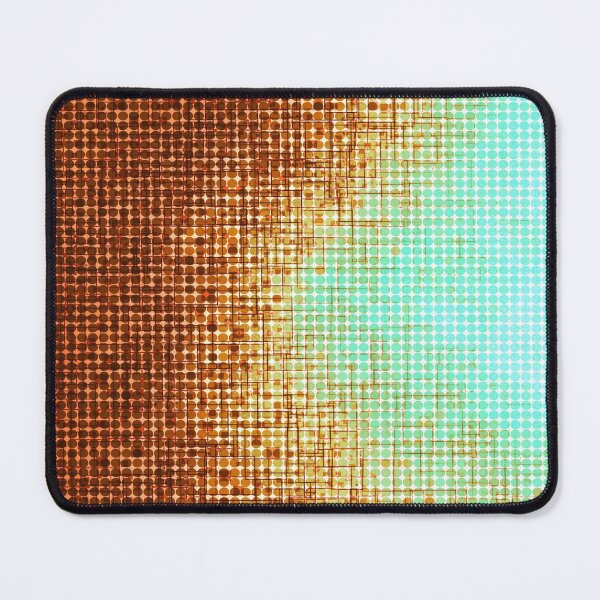 Item preview, graphic design geometric circle pattern abstract background in brown blue designed and sold by Mrvell.