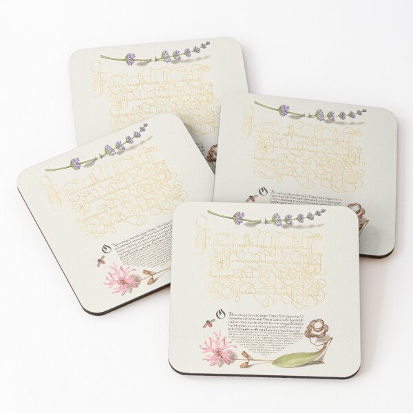 Item preview, Hyssop, Insect, and Cuckoo Flower from The Model Book of Calligraphy  designed and sold by mycloudzdesign.
